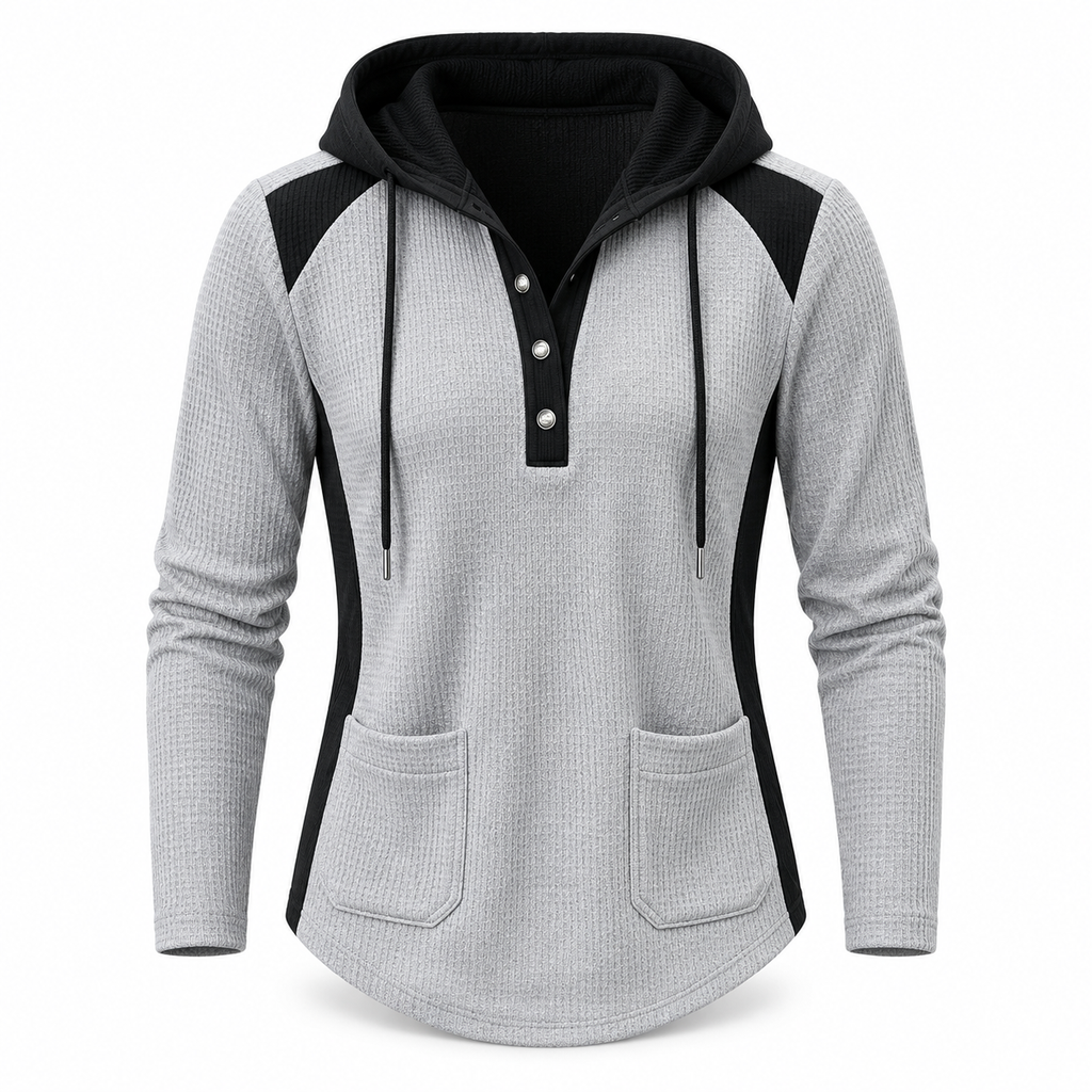 🧶 Soft Touch Comfort, Flattering Neckline | Women's Casual Knit V-Neck Sweatshirt