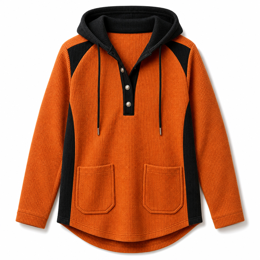 🧶 Soft Touch Comfort, Flattering Neckline | Women's Casual Knit V-Neck Sweatshirt
