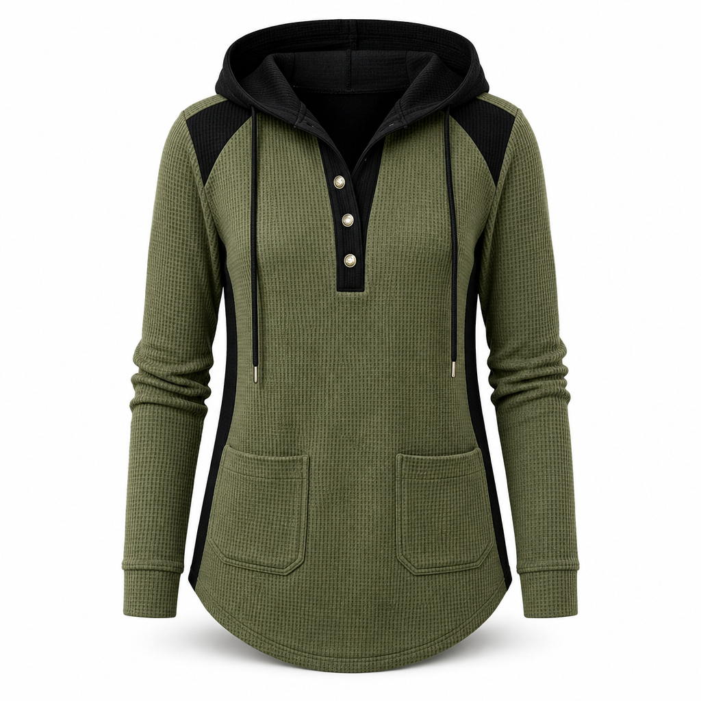 🧶 Soft Touch Comfort, Flattering Neckline | Women's Casual Knit V-Neck Sweatshirt