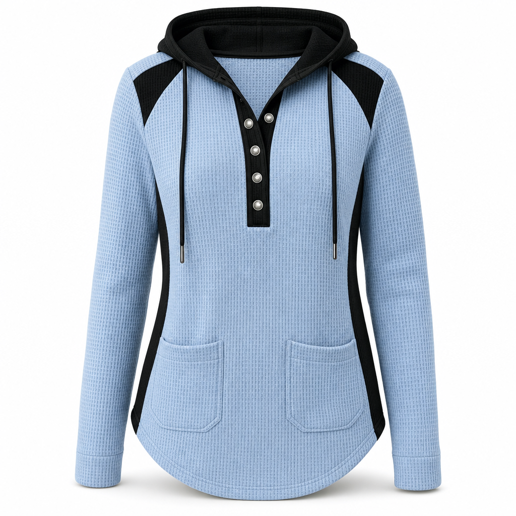🧶 Soft Touch Comfort, Flattering Neckline | Women's Casual Knit V-Neck Sweatshirt