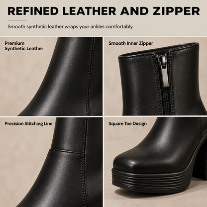 Thick Platform Chunky Heel Ankle Boots