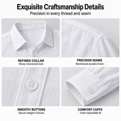 Men's Casual Lightweight Breathable Linen Shirt
