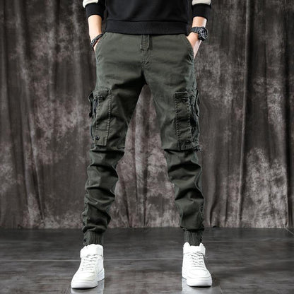👖 Streamlined Fit, Toasty Warmth | Men's Casual Warm Slim Fit Cargo Pants