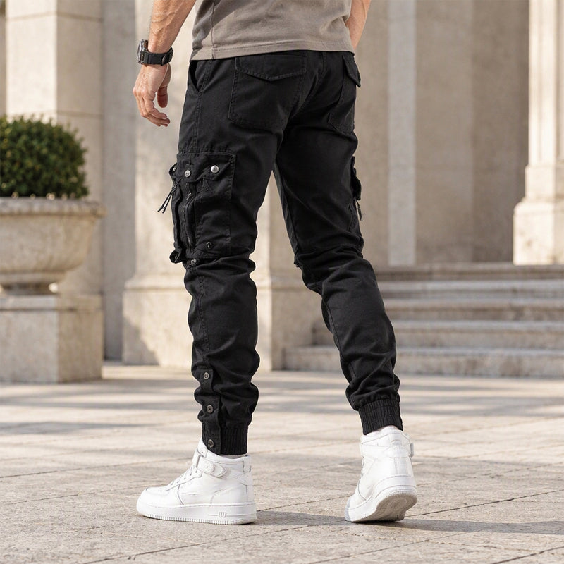 👖 Streamlined Fit, Toasty Warmth | Men's Casual Warm Slim Fit Cargo Pants