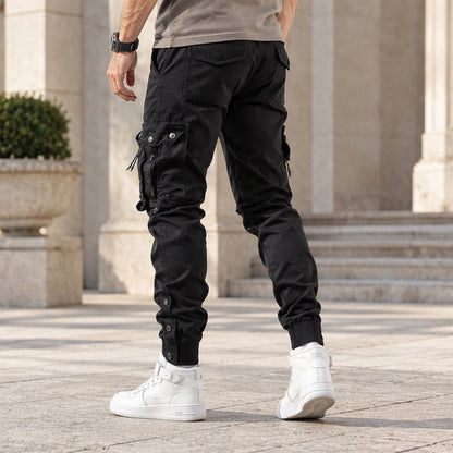 👖 Streamlined Fit, Toasty Warmth | Men's Casual Warm Slim Fit Cargo Pants