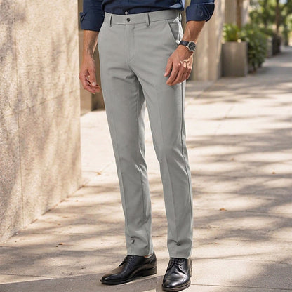 👖 Tailored Streamlined Look, Comfortable Mid-Rise Fit | Men's Slim-Fit Mid-Rise Suit Pants