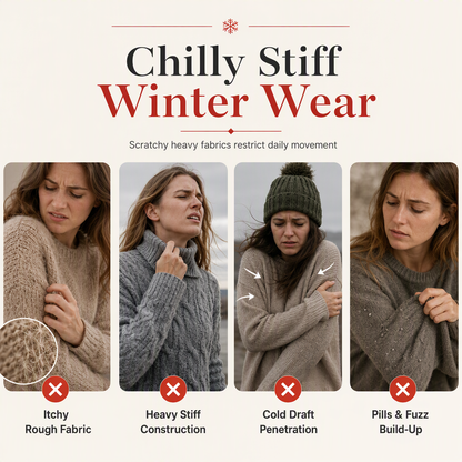 🎄Women's Christmas Snowflake Jacquard Knit Sweater Crew Neck Loose Fit Pullover for Autumn and Winter