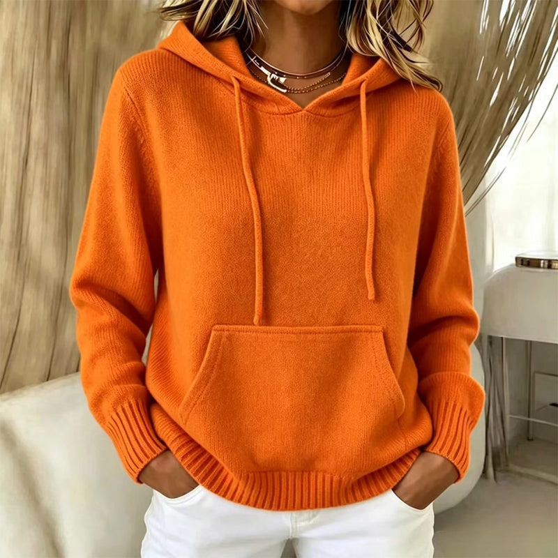 Women's Casual Hooded Knitted Sweater