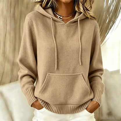 Women's Casual Hooded Knitted Sweater