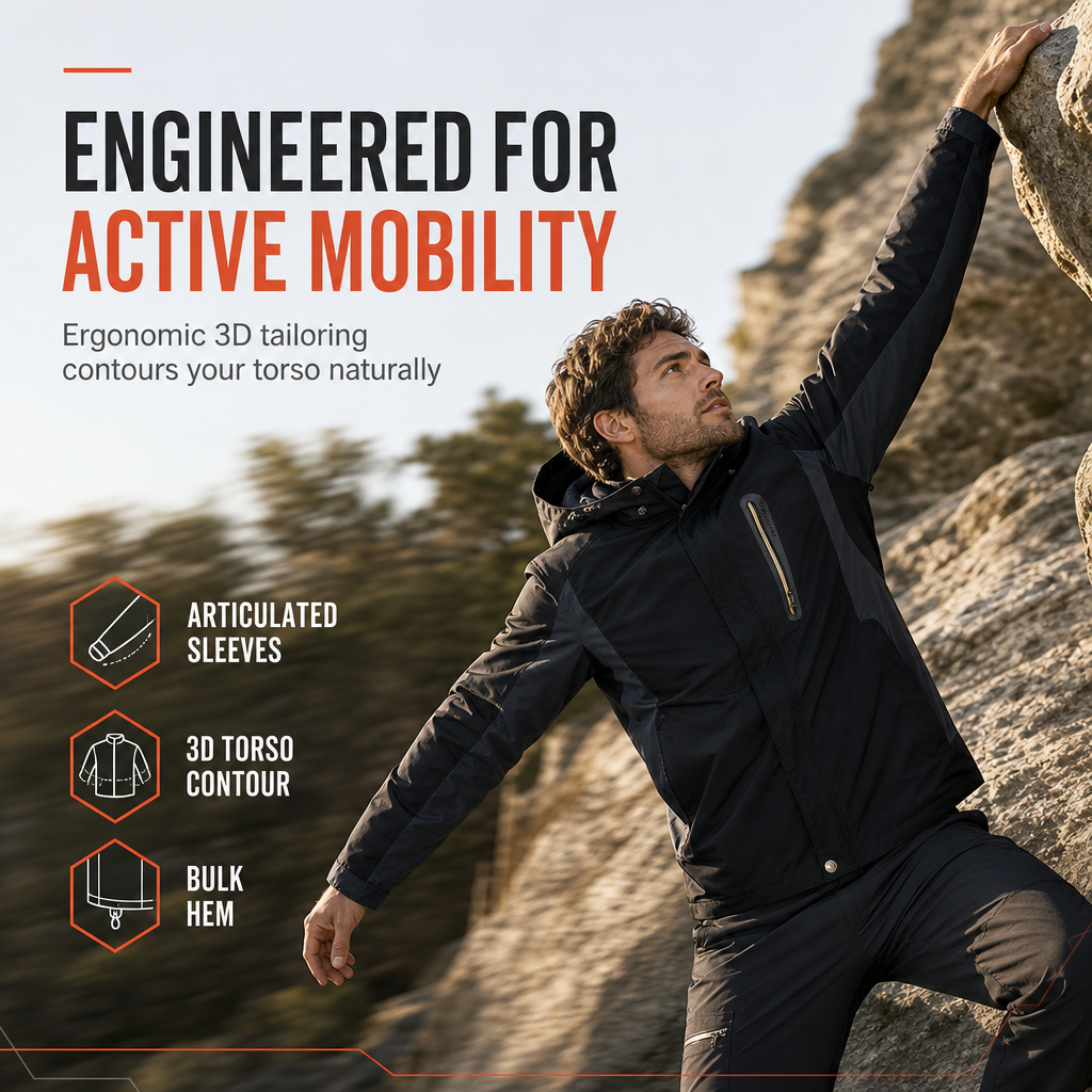Spring Single Layer Outdoor Hiking Water Repellent and Wear Resistant Mountaineering Windbreaker🔥𝙁𝙧𝙚𝙚 𝙎𝙝𝙞𝙥𝙥𝙞𝙣𝙜