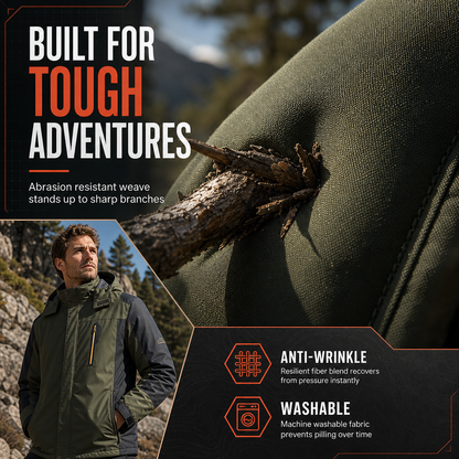 Spring Single Layer Outdoor Hiking Water Repellent and Wear Resistant Mountaineering Windbreaker🔥𝙁𝙧𝙚𝙚 𝙎𝙝𝙞𝙥𝙥𝙞𝙣𝙜