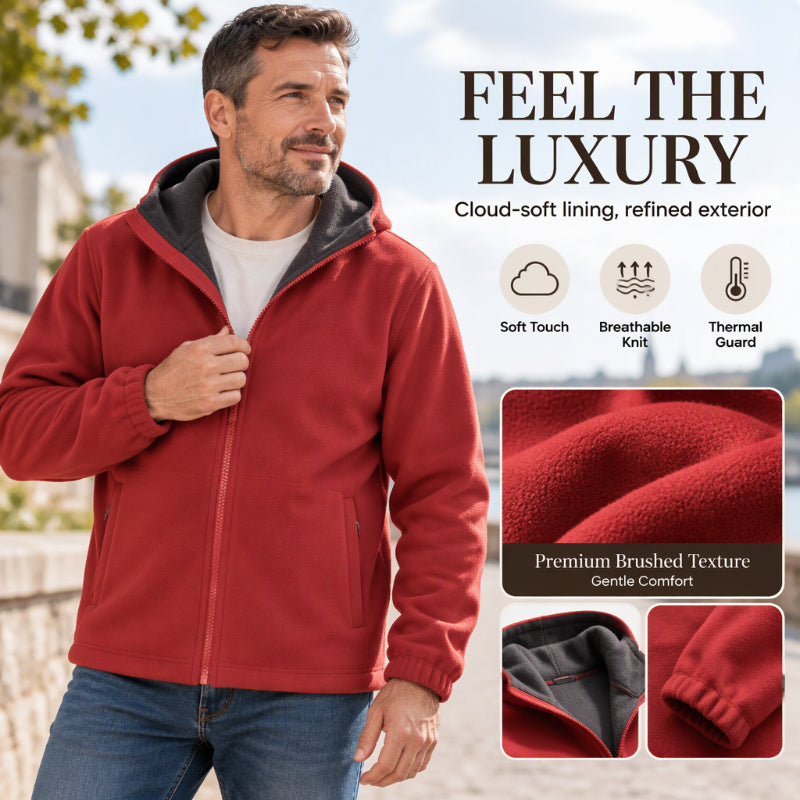 🔥Men's Casual Winter Thermal Hooded Jacket