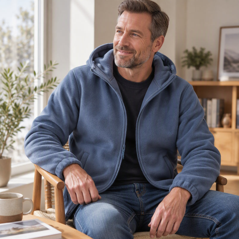 🔥Men's Casual Winter Thermal Hooded Jacket