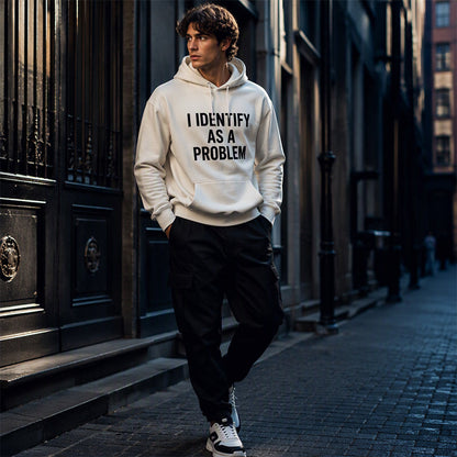 😄 Playful Graphic, Easy Everyday Comfort | Men's Humorous Graphic Hooded Sweatshirt