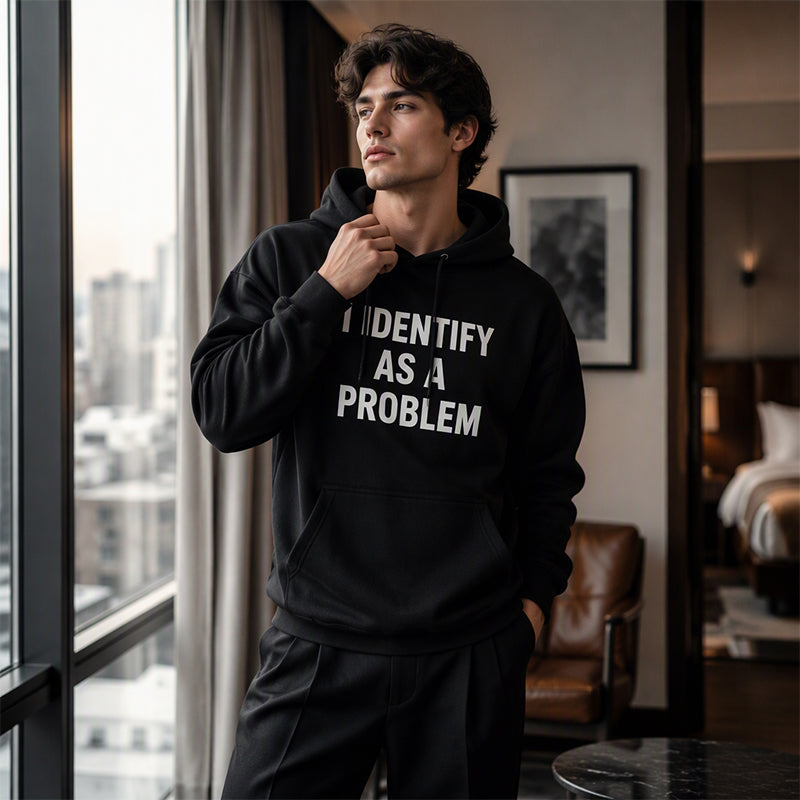 😄 Playful Graphic, Easy Everyday Comfort | Men's Humorous Graphic Hooded Sweatshirt