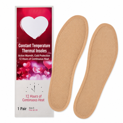🔥 Steady Warmth, All-Day Foot Comfort | Disposable Heating Insoles Constant Temperature Foot Warmers for Men Women and Kids