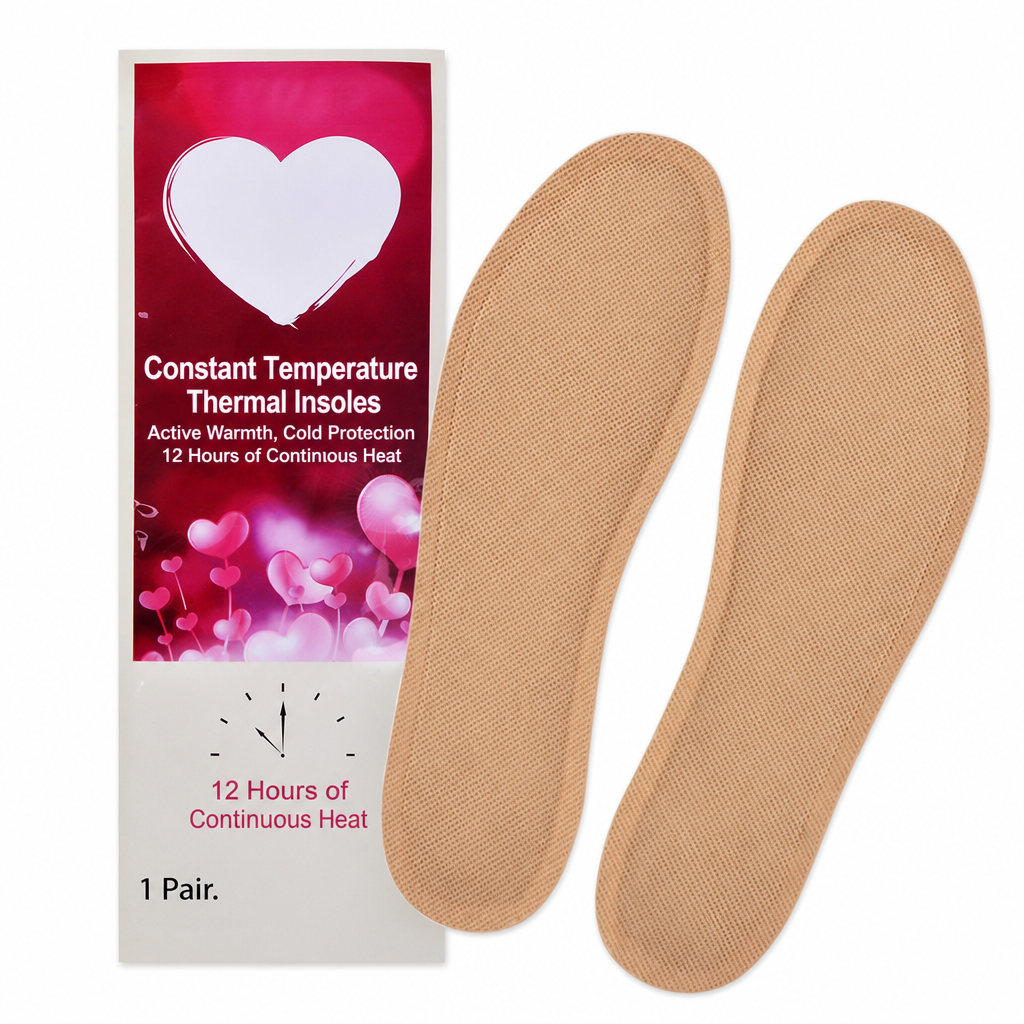 🔥 Steady Warmth, All-Day Foot Comfort | Disposable Heating Insoles Constant Temperature Foot Warmers for Men Women and Kids
