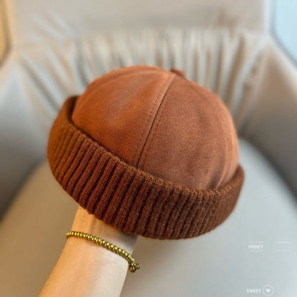 🧶 Cozy Head Coverage, Toasty Warmth | Unisex Warm Knit Brimless Docker Cap