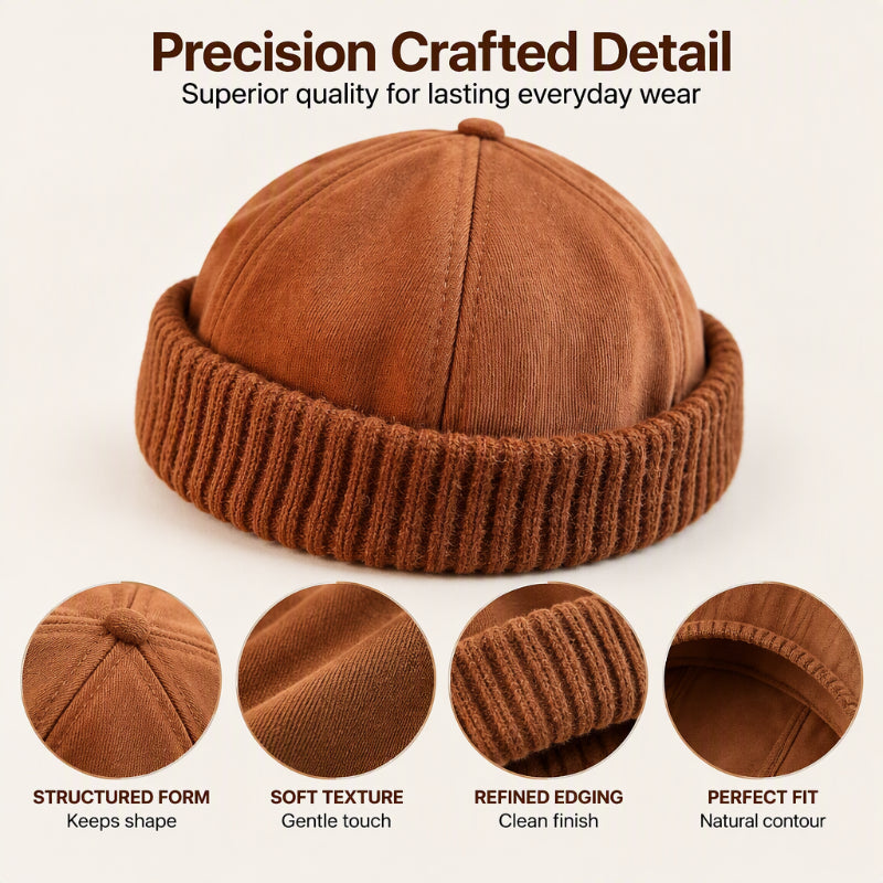 🧶 Cozy Head Coverage, Toasty Warmth | Unisex Warm Knit Brimless Docker Cap