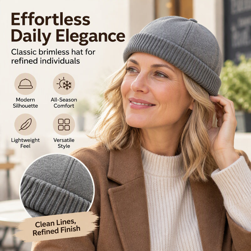 🧶 Cozy Head Coverage, Toasty Warmth | Unisex Warm Knit Brimless Docker Cap