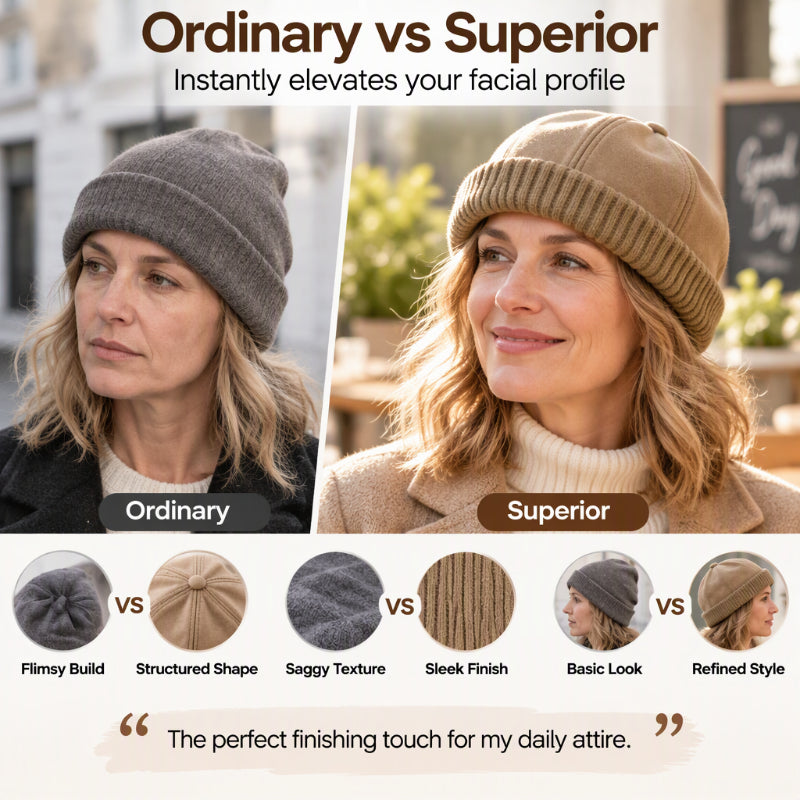 🧶 Cozy Head Coverage, Toasty Warmth | Unisex Warm Knit Brimless Docker Cap