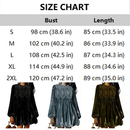 Vintage-Inspired Lace Panel Tunic Dress