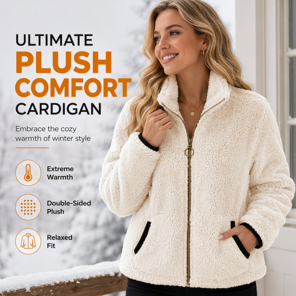 🧥 Easy On/Off, Effortless Layering | Women's Casual Zip-Up Cardigan Jacket