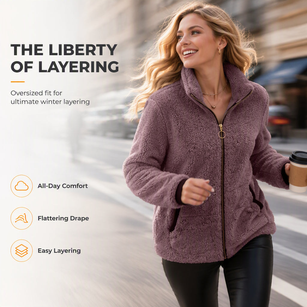 🧥 Easy On/Off, Effortless Layering | Women's Casual Zip-Up Cardigan Jacket