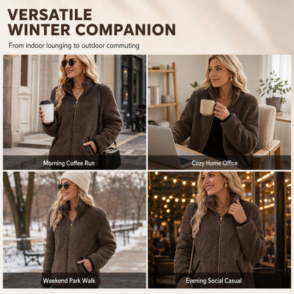 🧥 Easy On/Off, Effortless Layering | Women's Casual Zip-Up Cardigan Jacket