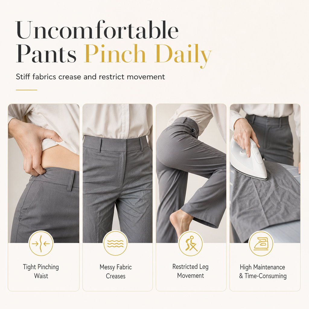 Women's Casual High-Waisted Wide-Leg Pants
