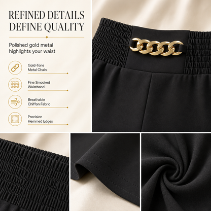 Women's Casual High-Waisted Wide-Leg Pants