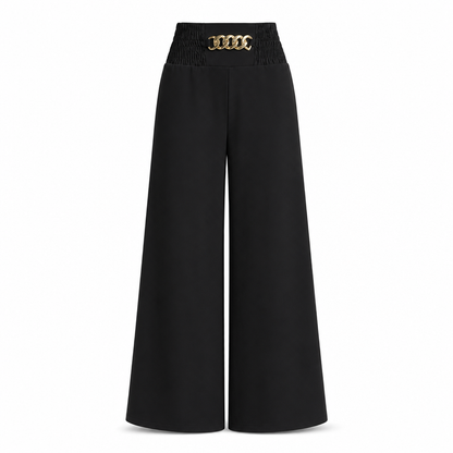 Women's Casual High-Waisted Wide-Leg Pants