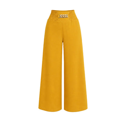 Women's Casual High-Waisted Wide-Leg Pants