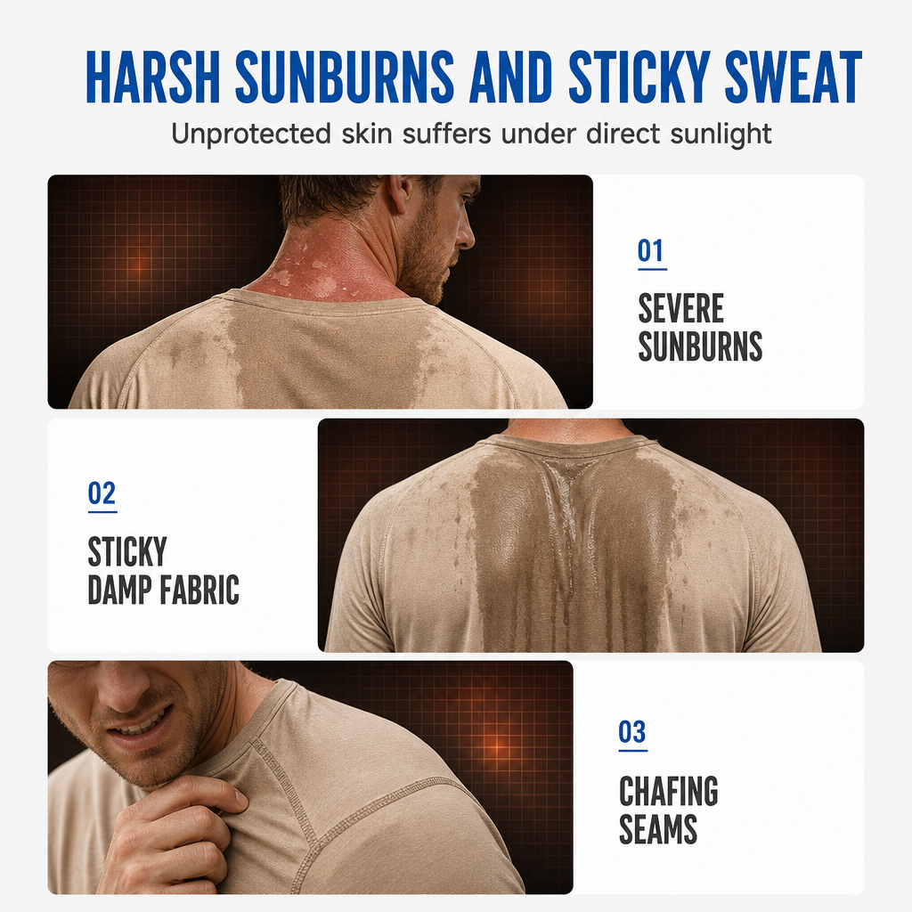 💨 Stay-Dry Freshness, Easy Everyday Comfort | Men's Quick-Dry Crew Neck Long Sleeve Shirt