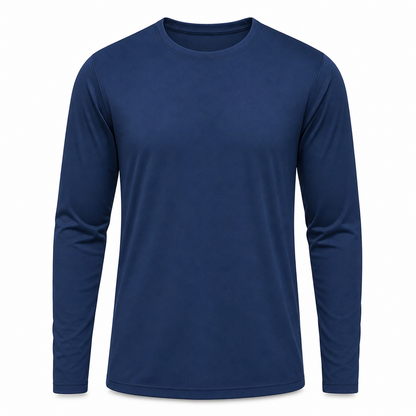 💨 Stay-Dry Freshness, Easy Everyday Comfort | Men's Quick-Dry Crew Neck Long Sleeve Shirt