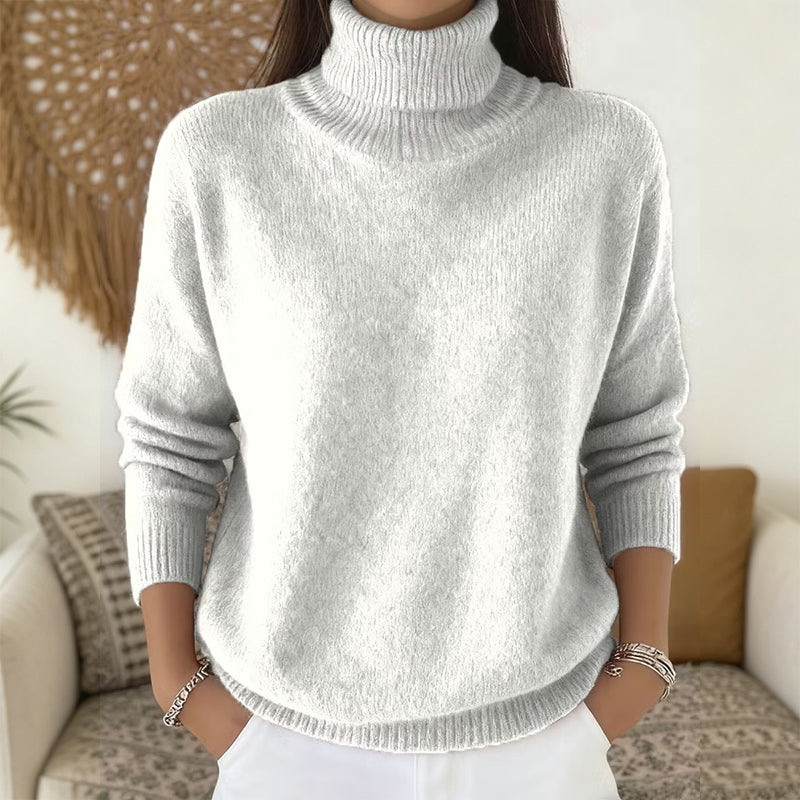 ✨ Women's Turtleneck Knit Sweater: Soft Touch & Flattering Fit 🍂