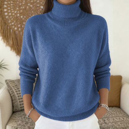 ✨ Women's Turtleneck Knit Sweater: Soft Touch & Flattering Fit 🍂