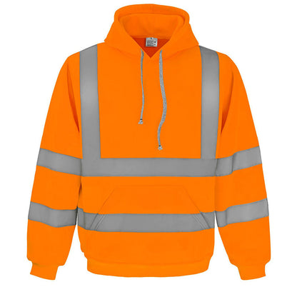 🦺 Be-Seen Confidence, Easy On/Off | Men's High Visibility Reflective Zipper Hoodie