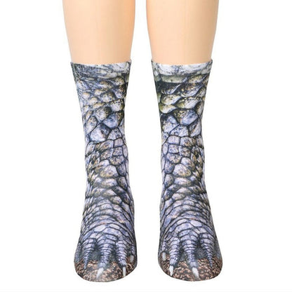 Unisex Adult & Kids Animal Paw Crew Socks