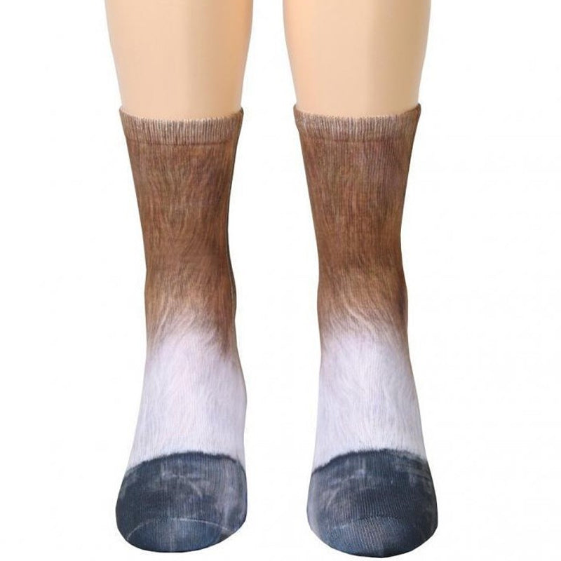 Unisex Adult & Kids Animal Paw Crew Socks