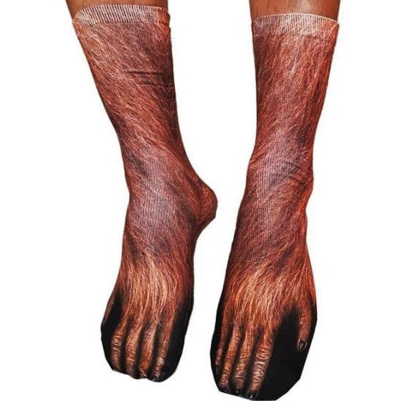 Unisex Adult & Kids Animal Paw Crew Socks