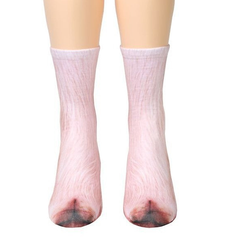 Unisex Adult & Kids Animal Paw Crew Socks