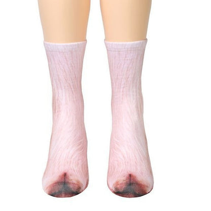 Unisex Adult & Kids Animal Paw Crew Socks
