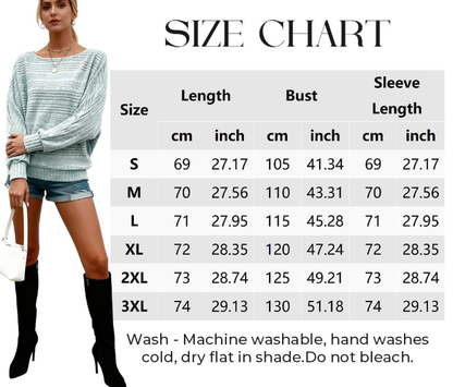 🎁New arrival 50% OFF💥Solid Round-Neck Striped Top with Long Sleeves