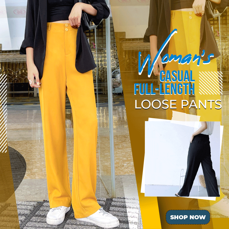 ✨Woman's Casual Full-Length Loose Pants（🔥Buy 2 Automatic 10% Off & Free Shipping🔥）
