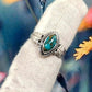 Vintage Turquoise Leaf Ring