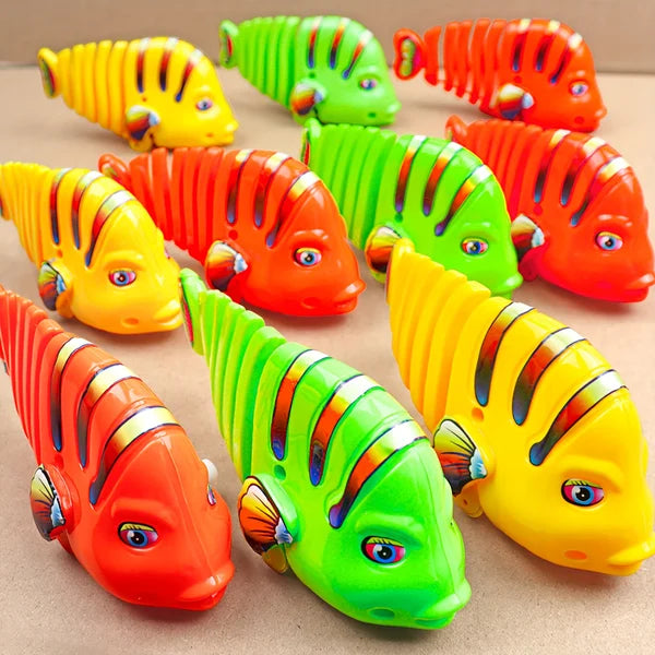 🎅Christmas Promotion 40% OFF🎊Plastic Wind-Up Wiggle Fish Toys