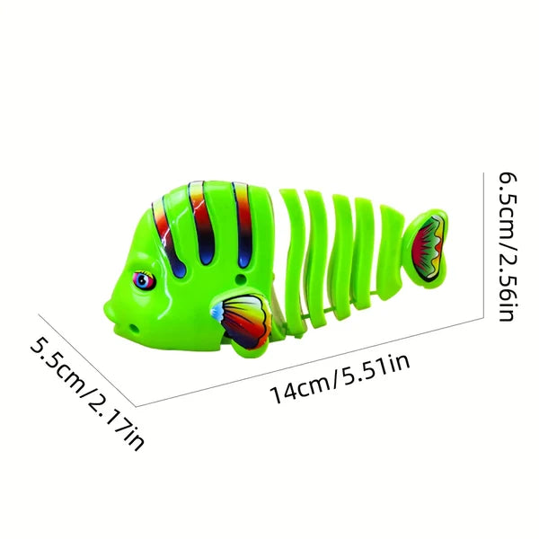 🎅Christmas Promotion 40% OFF🎊Plastic Wind-Up Wiggle Fish Toys