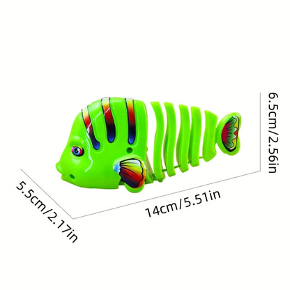 🎅Christmas Promotion 40% OFF🎊Plastic Wind-Up Wiggle Fish Toys