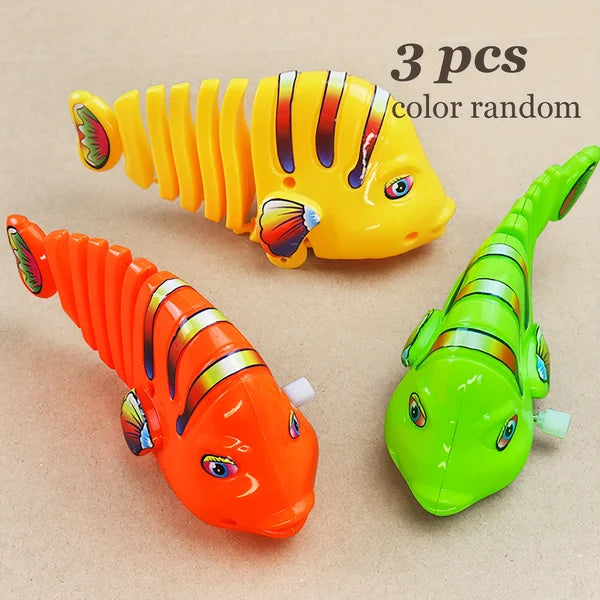 🎅Christmas Promotion 40% OFF🎊Plastic Wind-Up Wiggle Fish Toys